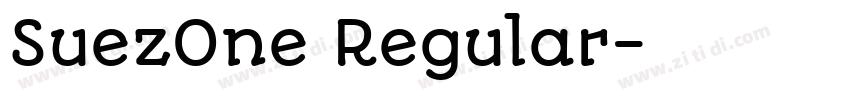 SuezOne Regular字体转换